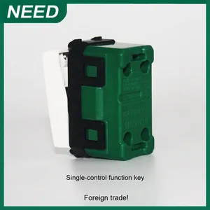 Single Control Function Key Module Supply Wall <strong>Switch</strong> Accessories-5001 120/118 Appearance Model One Glass <strong>Switch</strong> for EU UK US