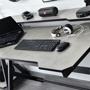Mesa de juego moderna e-sports, mesa de ordenador para estudiar, mesa de escritura, mesa de juego negra - Product Image 4