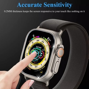 Apple için yüksek temizle şeffaf cam izle Ultra 49mm ekran koruyucu Apple Apple izle 8 ekran koruyucu temperli cam - Product Image 2