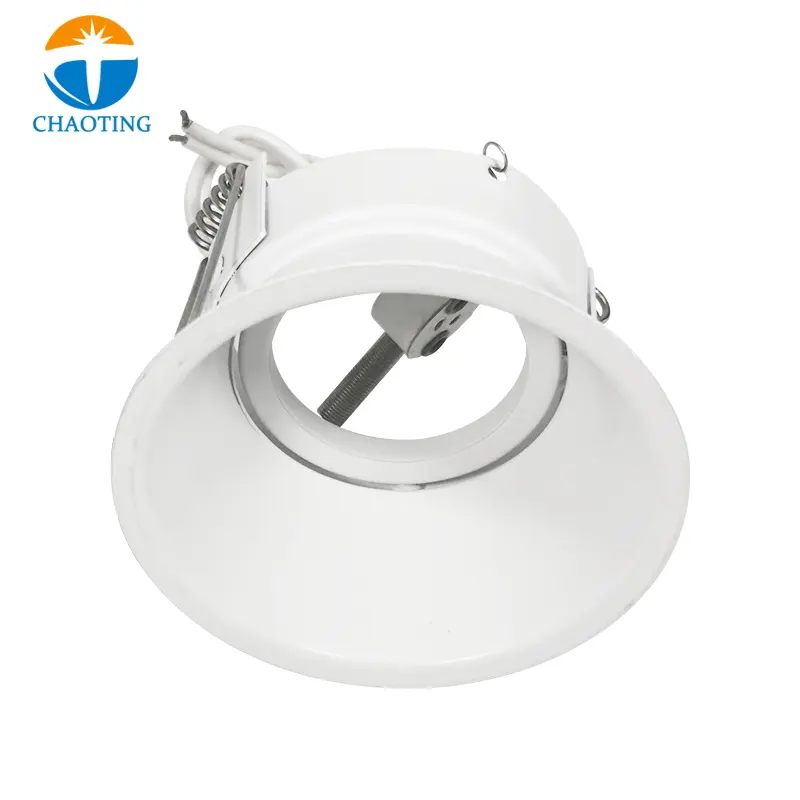 Foco de luz LED Diepliggende GU10 G5.3, accesorio para el techo de la casa, focos compatibles con bombilla GU10 MR16 80, blanco y negro