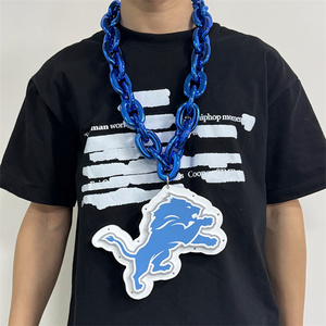 <span class=keywords><strong>NFL</strong></span> Nacc Chuỗi 3D Biểu Tượng Lớn Bọt Nhựa Bóng Chày Bóng Rổ LED Bóng Đá Fan Thể Thao Vòng Cổ - Product Image 6