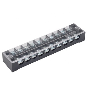 Bloque de terminales JINH TB2510 TB-2510 25A Bloques de terminales resistentes a las llamas de 10 bits y pernos y bloque de terminales fijo de cableado - Product Image 1