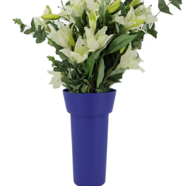 Balde de plástico moderno para decoração de casa e loja, vaso de acordação sem vazamento, suporte floral de chão, fornecimento por atacado
