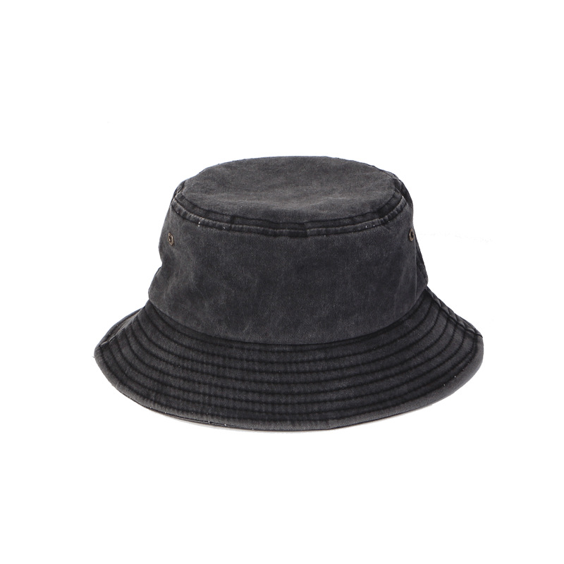 chapeau seau couleur noir