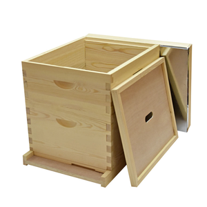 Bán Hot thông gỗ thiết bị nghề nuôi ong 2 lớp đánh bóng bằng gỗ langstroth Hive với 10 khung hình và 8 khung <span class=keywords><strong>Bee</strong></span> hộp - Product Image 2