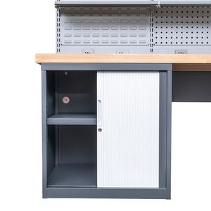 车间车库单元钢制工具箱和储物柜大型组合工具柜车库工作台 - Product Image 4