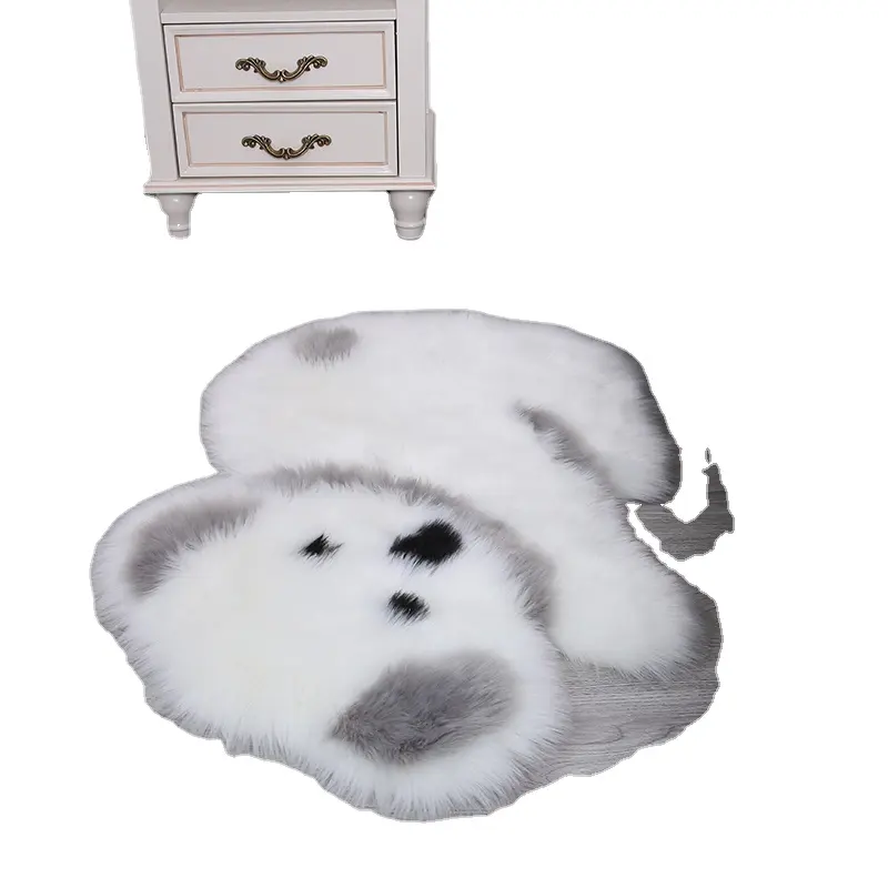 Artoon Styles-alfombra de piel de oveja con estampado animal, moqueta de piel sintética para el hogar, 3D
