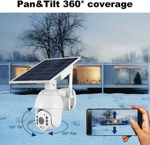 H.265 Night VISION Zwei-Wege-Audio-Speicher karte CMOS WIFI Solar-Pzt-Kamera - Product Image 5