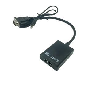 Alta calidad Mini VGA a HD DC Micro USB Cable convertidor adaptador pantalla a Color precio de fábrica 3,5mm salida proyector Audio uso - Product Image 6
