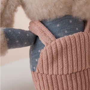 Ceket ile Kawaii küçük dolması tavşan peluş oyuncak anahtarlık sevimli mini dolması hayvan anahtarlıklar çanta sırt çantası - Product Image 4