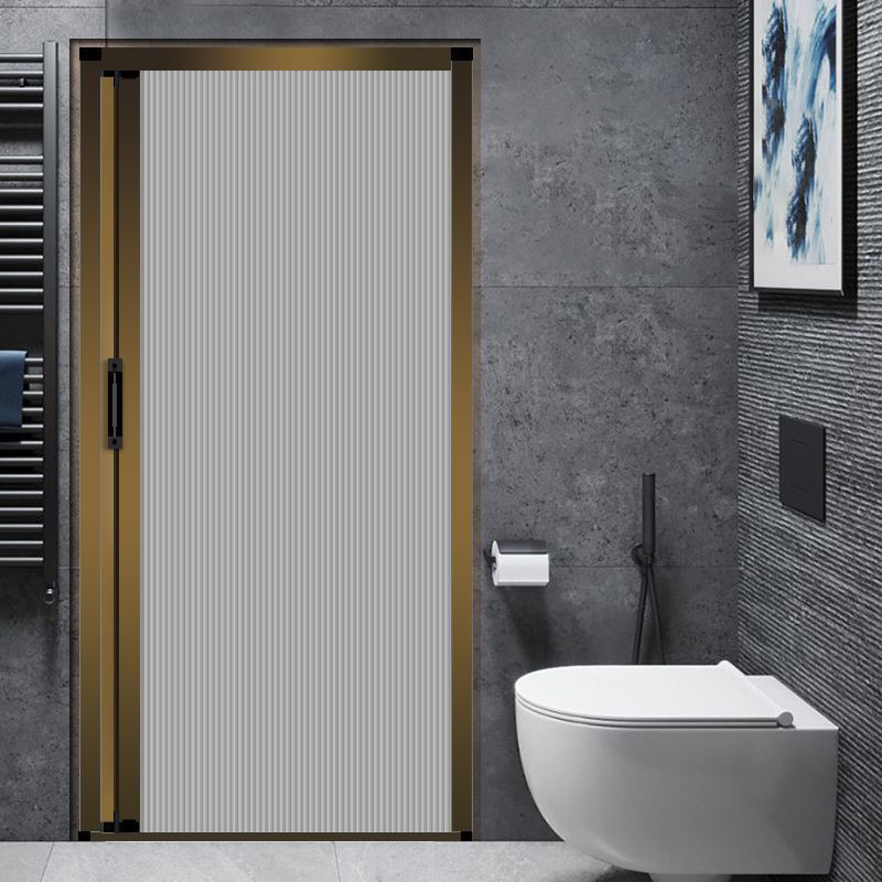 Green frame and gray curtain