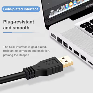 สายดาต้าต่อ3.0 USB ความเร็วสูงสีดำ USB3.0 M/m/f พร้อมขั้วต่อสีทองสำหรับเครื่องพิมพ์คอมพิวเตอร์กล้องแป้นพิมพ์เมาส์ - Product Image 2