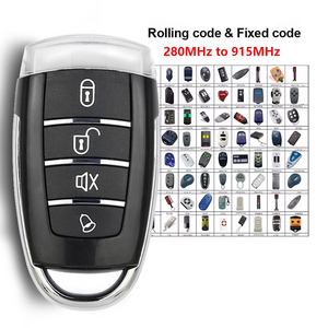 Código rodante universal 280-915MHz duplicador de copia de Frecuencia múltiple abridor de puerta de garaje clonación automática Control remoto
