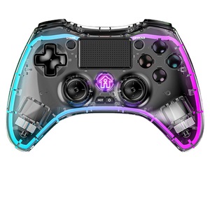 Controller di respirazione Wireless BT trasparente con luce RGB per PS4 Joysticks Controller di gioco per PS3 Switch PC TV Android IOS - Product Image 1