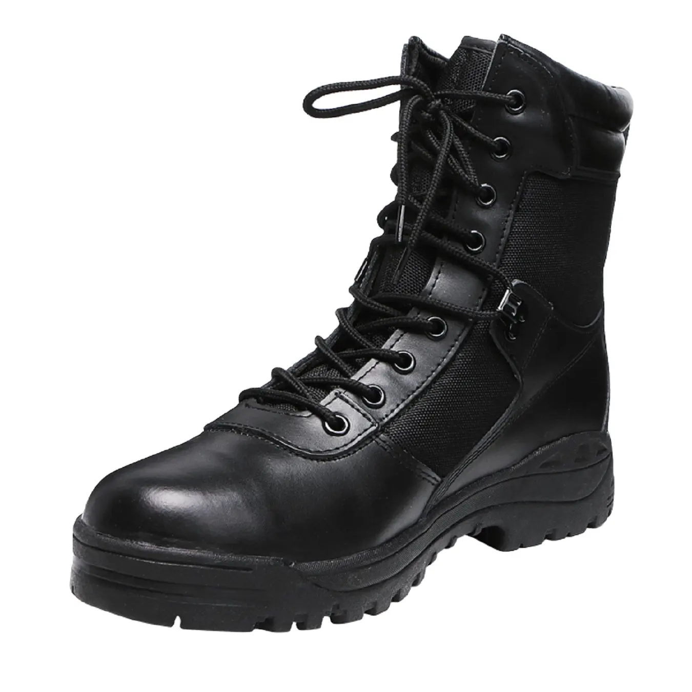 EVA Rubber Outsole Leather Security Hiking Tactic Training Boots Shoes Botas Tactical Men Black Boots Lab Test GXMB-123