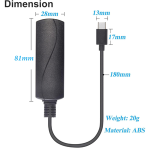 SDaPo P2C5V USB2.0 100Mbps LAN ağ POE güç kaynağı tip C RJ45 Powerline USB Ethernet PoE tip C adaptörü dönüştürücü - Product Image 4