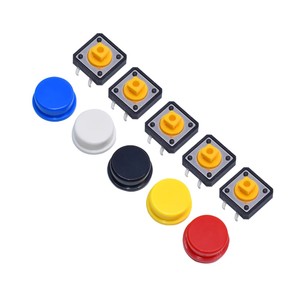12*12*7,3 MM Tast schalter gehäuse runde Tasten kappen taste mit Light Touch Micro Key Switch