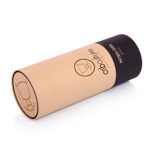 Pro-environment Friendly Round Shaped Paper Hat Box Customized Clothes Packaging Box Sustainable Cardboard Paper Tube - Product Image 5