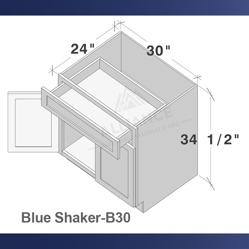 H Bleu Shaker-B30