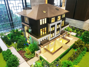 Modern Single Building Miniature House <strong>Model</strong> Plastic Residential <strong>Architectural</strong> <strong>Design</strong> for <strong>3D</strong> Projects - Product Image 4