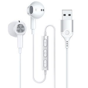 USB PC kablolu manyetik kulaklık mic tak ve oyun ile kulak içi kulaklık HiFi Stereo gürültü iptal bilgisayar kulaklığı - Product Image 1