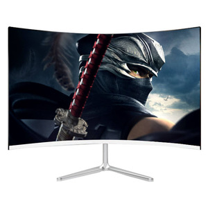 Monitor de computadora de pantalla curva FHD de escritorio de 23,8 pulgadas y 24 pulgadas Monitor de pantalla curva de 23,8 pulgadas para juegos con audio VGA HDMIe - Product Image 1