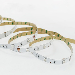 12V 30leds/metre RGB 5050 LED yumuşak ışık şeridi 16 milyon renk 5050 RGB LED şerit işık - Product Image 3