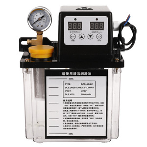 安都克110v 220v 0.5-2L双润滑油泵电动数控机注油器自动润滑油泵