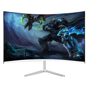 Monitor de PC con pantalla curva de 24 pulgadas, monitor de ordenador LED inteligente con borde estrecho, monitor de CPU de escritorio con altavoz VGA HDMIed tipo C - Product Image 1