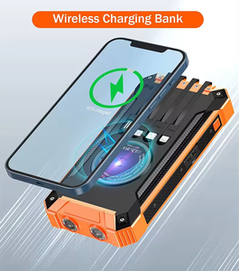 2025 New <strong>Design</strong> Camping Outdoor Power Bank With Built in Cables Solar Charger Solar Power Bank 30000mah - Product Image 5