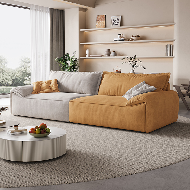 Beige + Jaune gingembre + Velours bébé