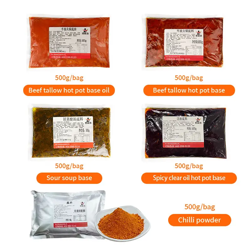 Hot Pot Gewürze Hot Pot Suppe Basis Ente Blut Lebensmittel Export