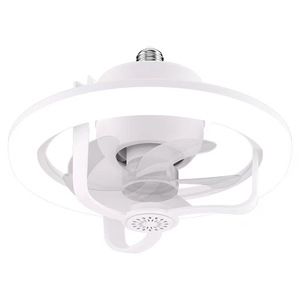 批发调光家用灯泡摇头天花板发光二极管风扇灯360旋转遥控现代带灯吊扇 - Product Image 2