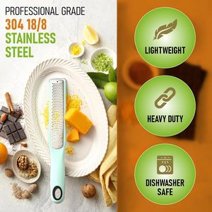 Bahar şef profesyonel büyük hamur Blender & ince Shred Zester paslanmaz çelik pişirme ve pasta araçları paket nane rengi - Product Image 2