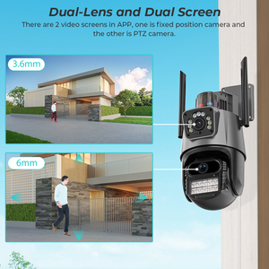 6MP ICSEE无线摄像头变焦RJ45端口安全摄像头360度IP66防水ip网络WIFI AI PTZ无线WIFI摄像头 - Product Image 2