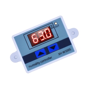דיגיטלי לחות בקר <span class=keywords><strong>XH</strong></span>-<span class=keywords><strong>W3005</strong></span> 12V 24V 220V Humidistat מדדי לחות לחות בקרת מתג רגולטור + לחות חיישן