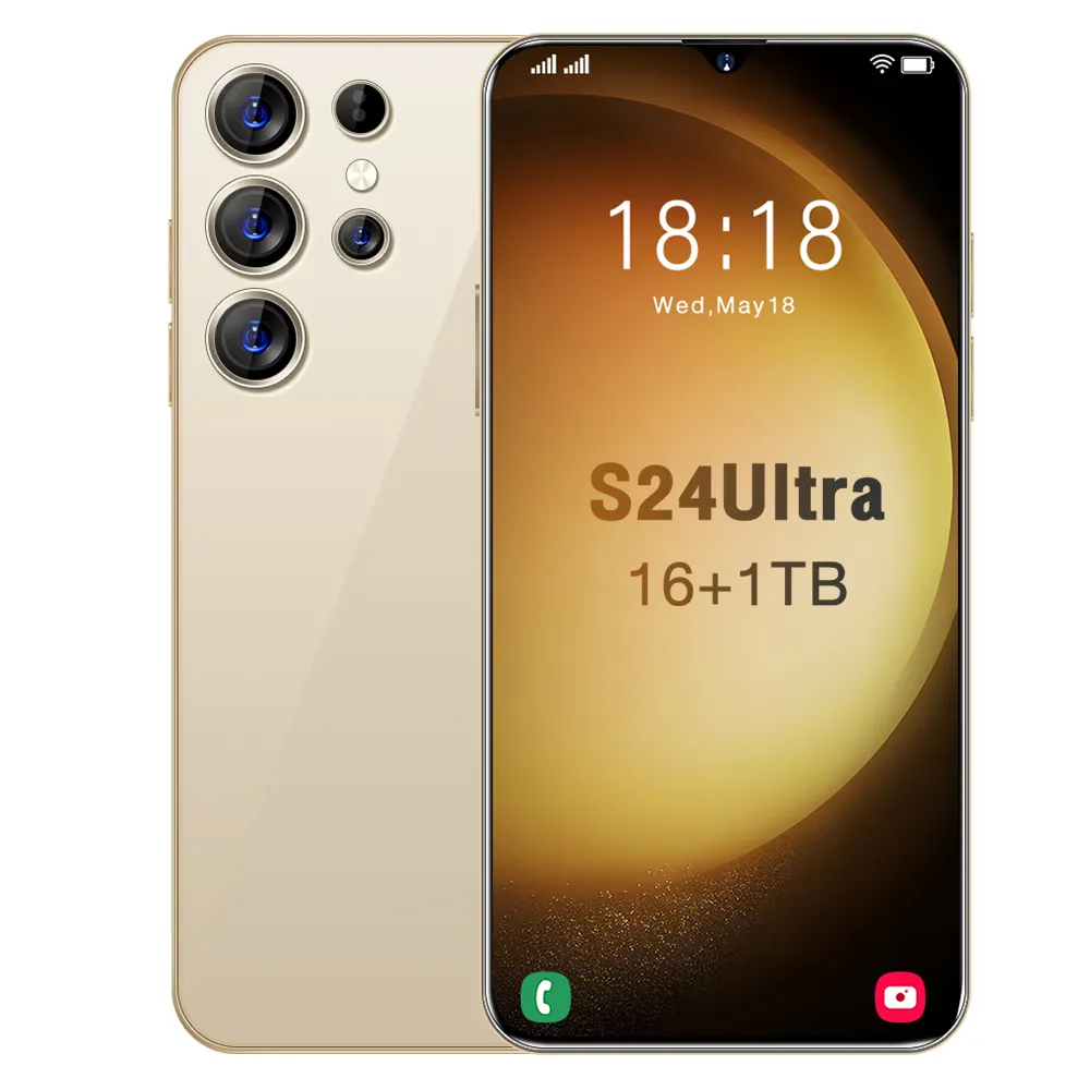 Medome ponsel Samsung Galaxay S24 Ultra, ponsel ponsel 2024 inci Android 13 asli baru 7.6