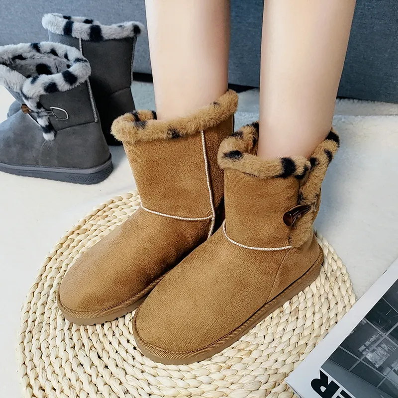 New Modern Hot Selling Women Suede Fabric Snow Boots Women Classical Warm Snow Boots