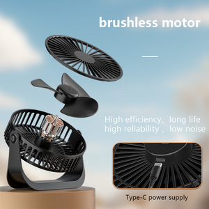 Xách tay USB nhựa máy tính để bàn <span class=keywords><strong>FAN</strong></span> 360 độ có thể điều chỉnh động cơ không chổi than gió mạnh tiếng ồn thấp cho văn phòng nhà xe - Product Image 3