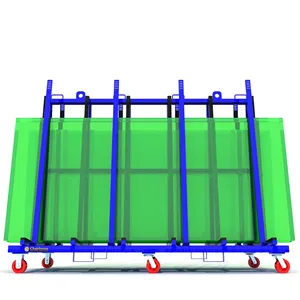 Bir çerçeve market arabası slab buggy tekerlekli konteyner - Product Image 3