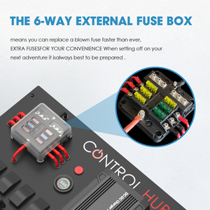 12V Volt 4WD Doppel batteries ystem Gleichstrom-Wipp schalter Strom verteilung Elektrische Überdachung Steuer box mit Stecker - Product Image 5