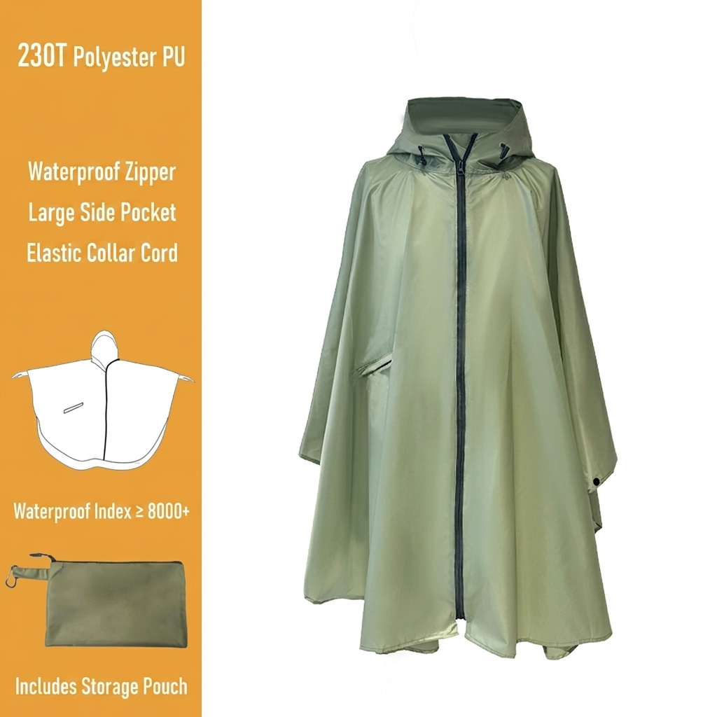 Fermeture éclair améliorée - Vert Macha Polyester enduit PU