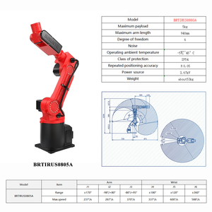 New 6-<strong>Axis</strong> <strong>Automatic</strong> Industrial Collaborative Cobot <strong>Robot</strong> Arm 5KG Payload Container Palletizing Articulated Motor <strong>Robot</strong> - Product Image 2