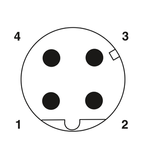 תעשייתי ip68 m12 עמיד למים נשים תקע 3 4 5 6 8 12 סיכת כבל מעגלית עמיד למים m12 מחבר - Product Image 2