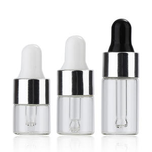 1 3 5 ml Glass Vial Dropper <strong>Bottle</strong> for Oil 3ml 5ml Tincture Amber Droplet <strong>Bottles</strong> with Gold Silver Dropper - Product Image 5