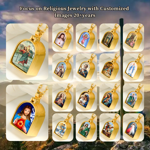 Giveluck cửa hình gawu hộp đồ trang sức tôn giáo hình ảnh "Saint Christopher" Mô hình tùy chỉnh cho bán buôn - Product Image 5