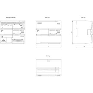 Il relè della serie S7-1200 emette 8 cifre e 2 interruttori come ingressi analogici per il nuovo CPU originale 6ES7214-1AG40-0XB0 PLC