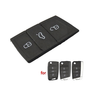 <strong>New</strong> MQB 3 Buttons Remote <strong>Key</strong> Button Pad Car <strong>Key</strong> Button Replacement Silicone Pad for <strong>VW</strong> Flip <strong>Key</strong> - Product Image 1