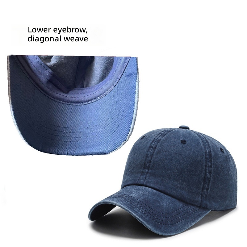 Navy blue 4-line eyebrow diagonal stripe