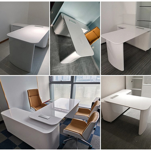 Tavolo unico computer scrivania per la casa di scrittura per ufficio colore personalizzato ceo manager executive ufficio ufficio lavoro tavolo scrivania - Product Image 4